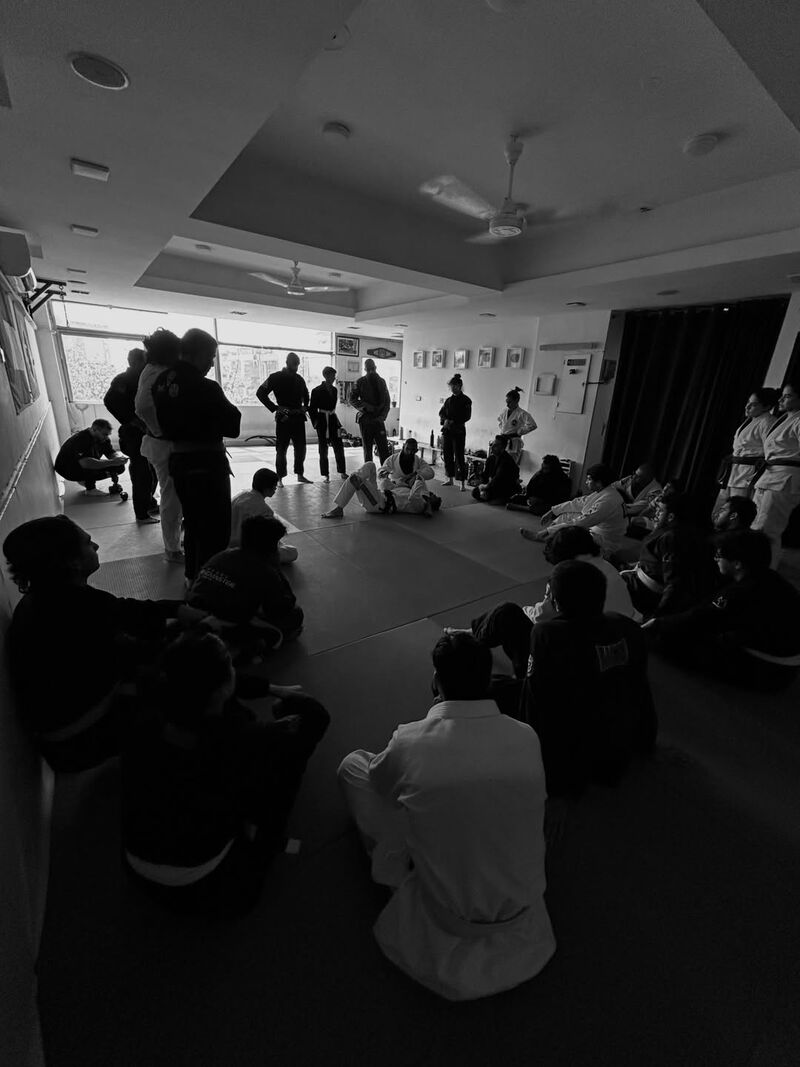 A full room listening during a seminar